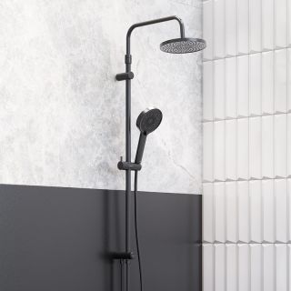 Душевая стойка Damixa Apollo 947000300 Черная матовая